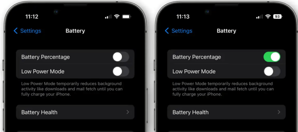How to Display Battery Percentage on iPhone 11, iPhone 12 Pro, 13 XS, XR, or X